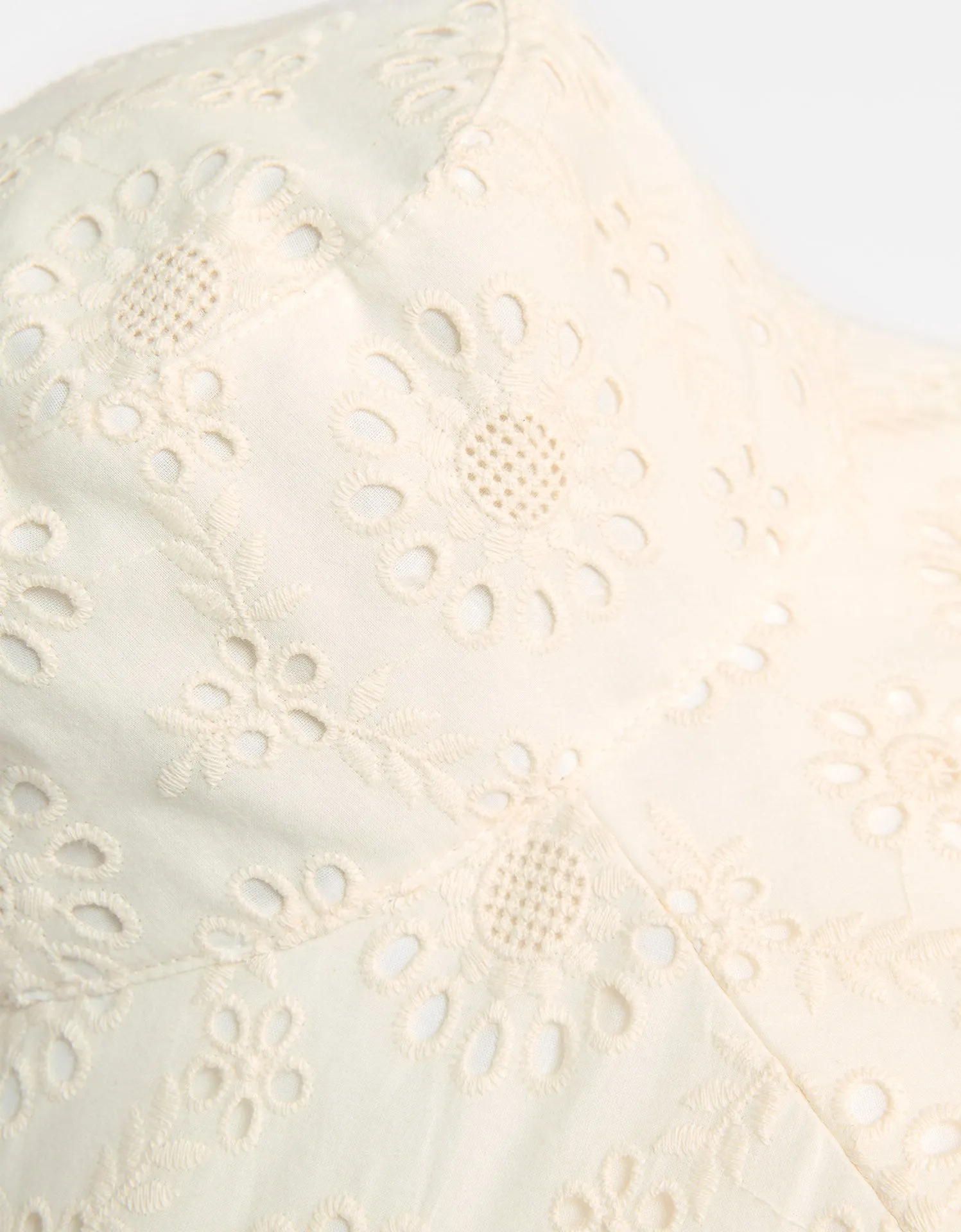 Ultra Wide Brim Broderie Sun Hat UPF 50+ sold by Solbari product image thumbnail 2