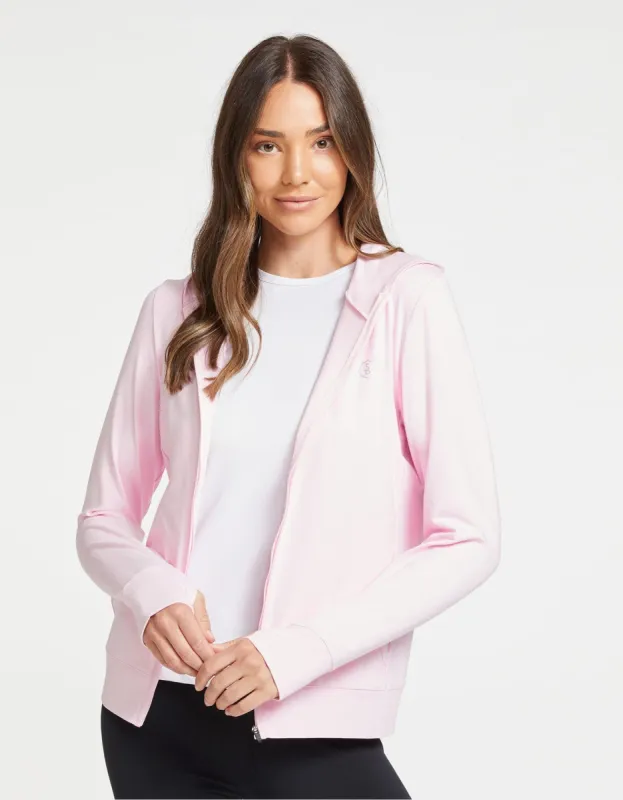 Luxe Hooded Full Zip Top UPF 50+ sold by Solbari