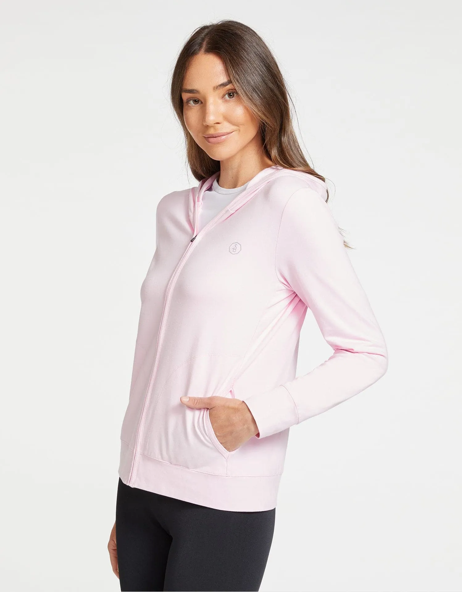 Luxe Hooded Full Zip Top UPF 50+ sold by Solbari product image thumbnail 2