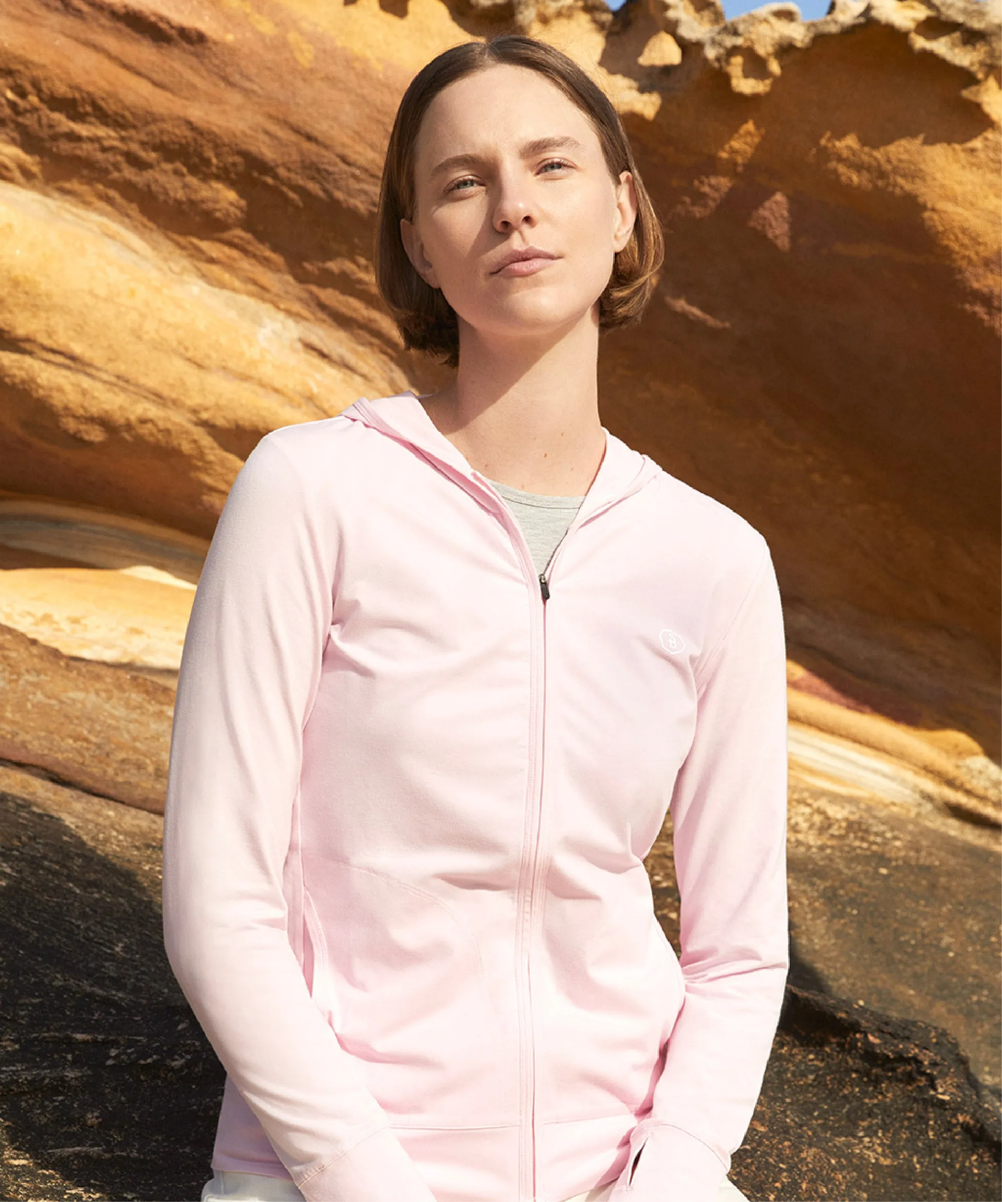 Luxe Hooded Full Zip Top UPF 50+ sold by Solbari product image thumbnail 4