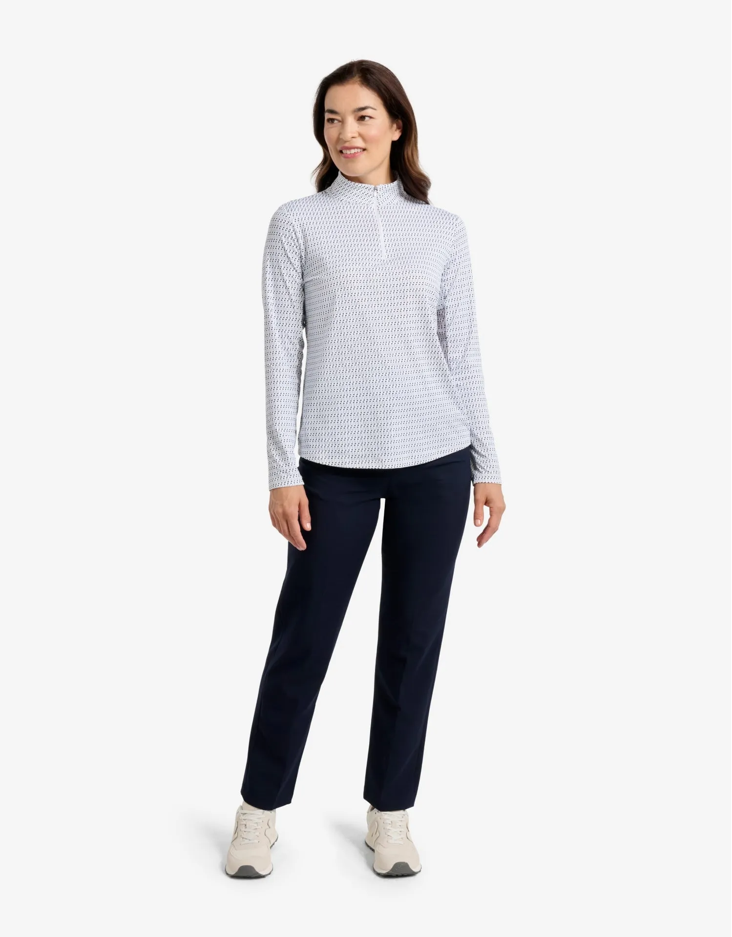 Long Sleeve Printed Quarter Zip Top UPF 50+ sold by Solbari product image thumbnail 2