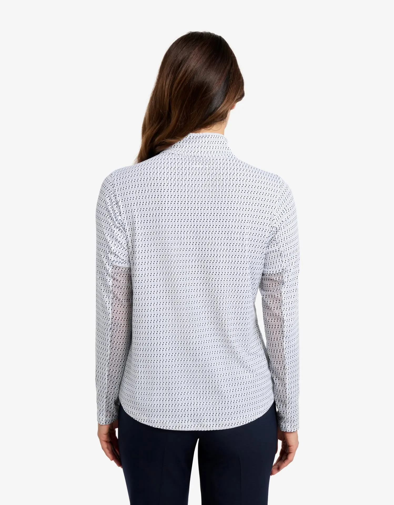 Long Sleeve Printed Quarter Zip Top UPF 50+ sold by Solbari product image thumbnail 4