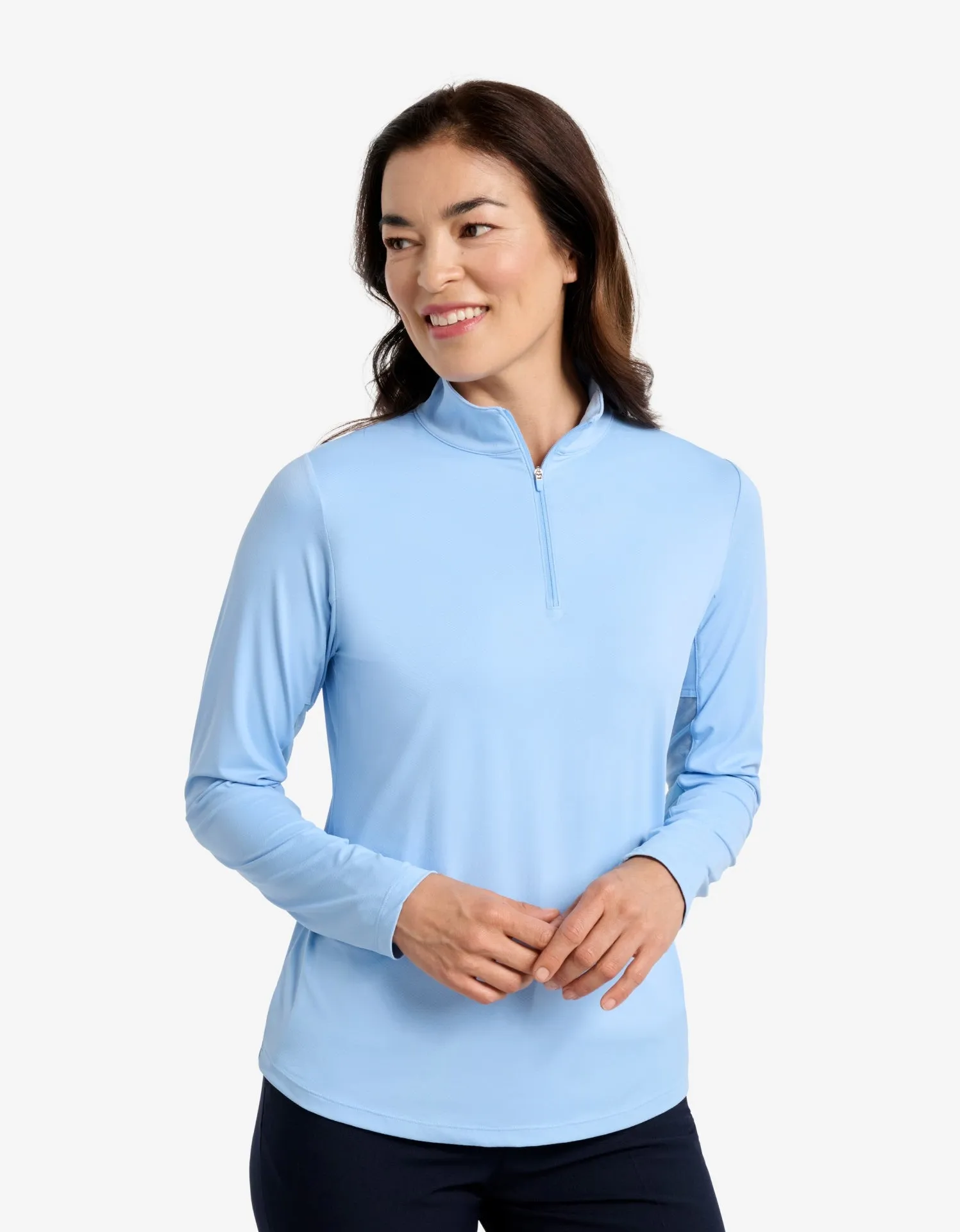 Long Sleeve Quarter Zip Top UPF 50+ sold by Solbari