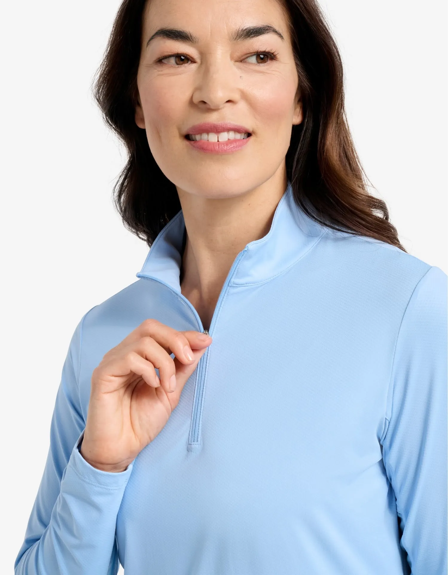 Long Sleeve Quarter Zip Top UPF 50+ sold by Solbari product image thumbnail 3