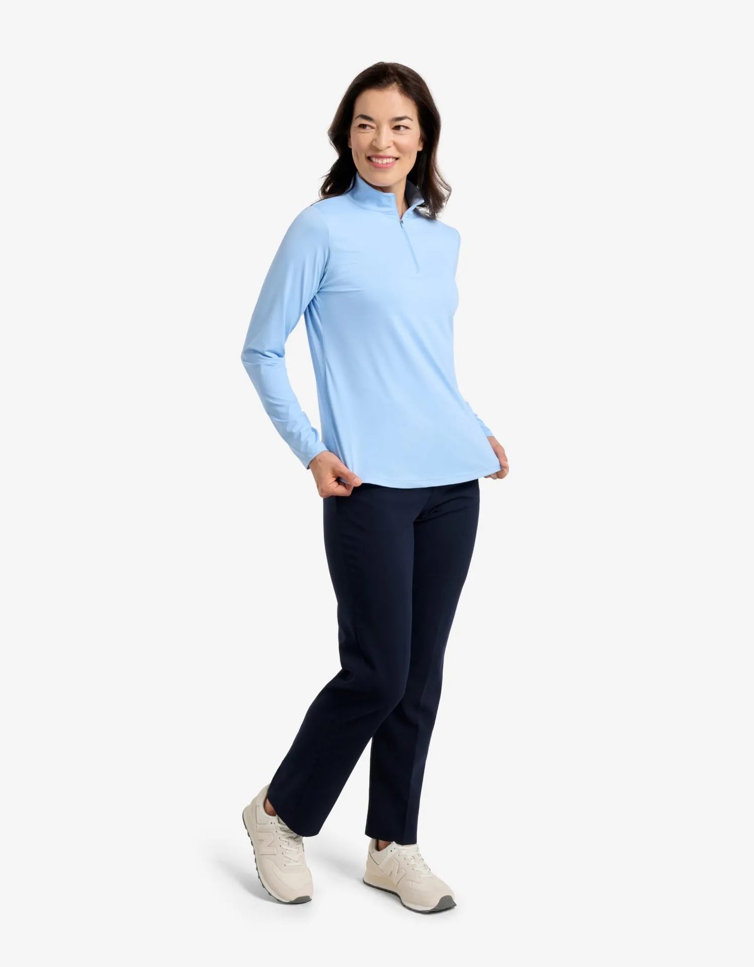 Long Sleeve Quarter Zip Top UPF 50+ sold by Solbari product image thumbnail 2