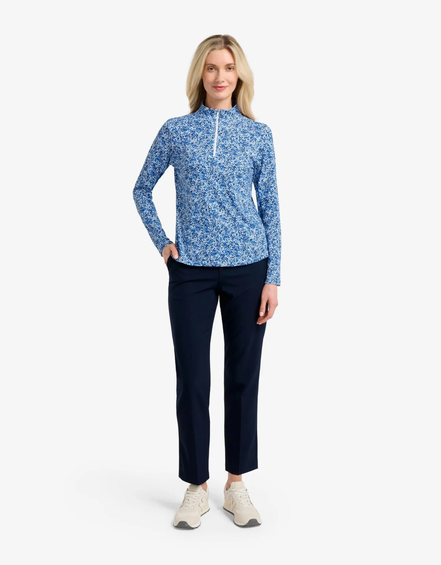 Long Sleeve Printed Quarter Zip Top UPF 50+ sold by Solbari product image thumbnail 2