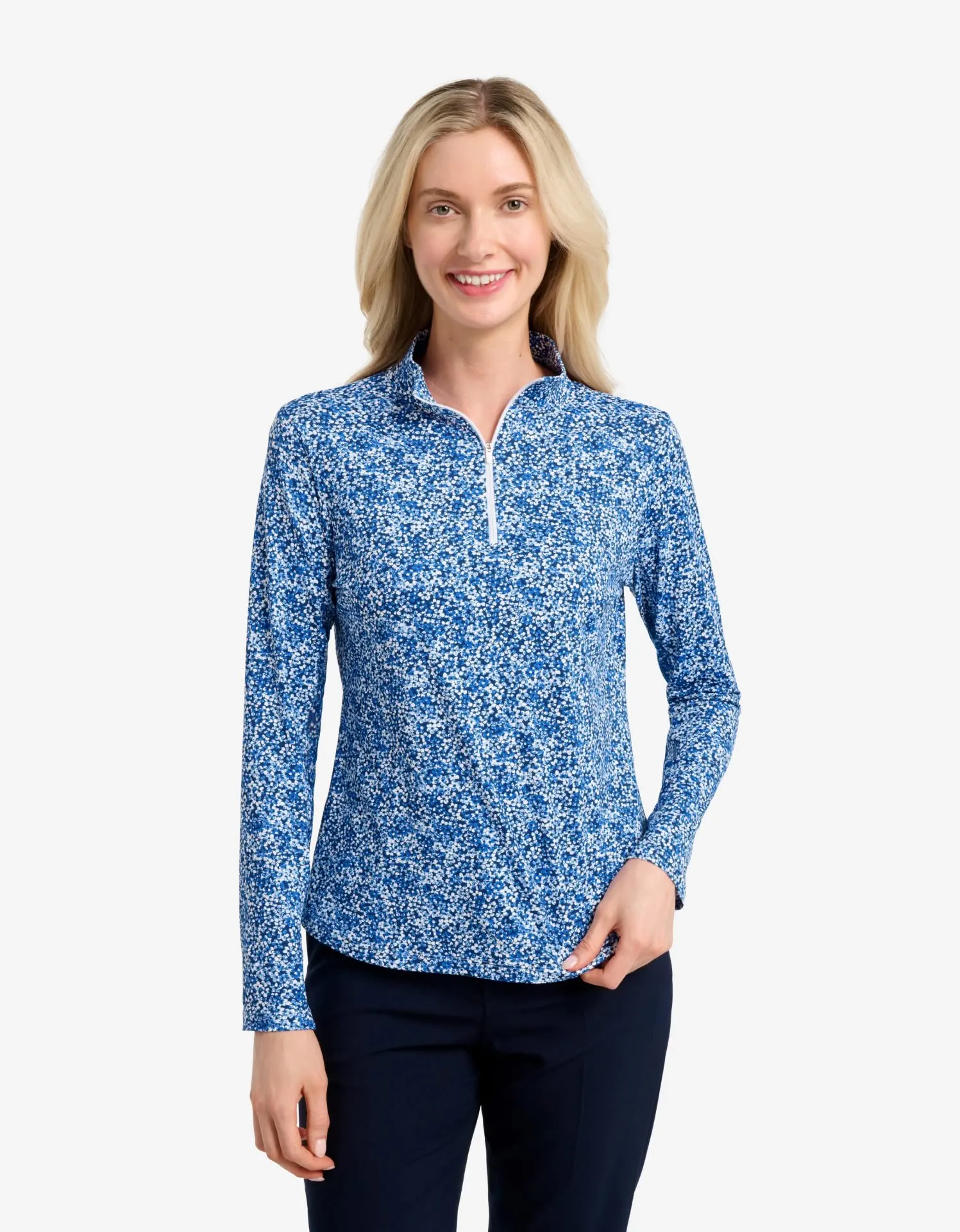 Long Sleeve Printed Quarter Zip Top UPF 50+ sold by Solbari product image thumbnail 4