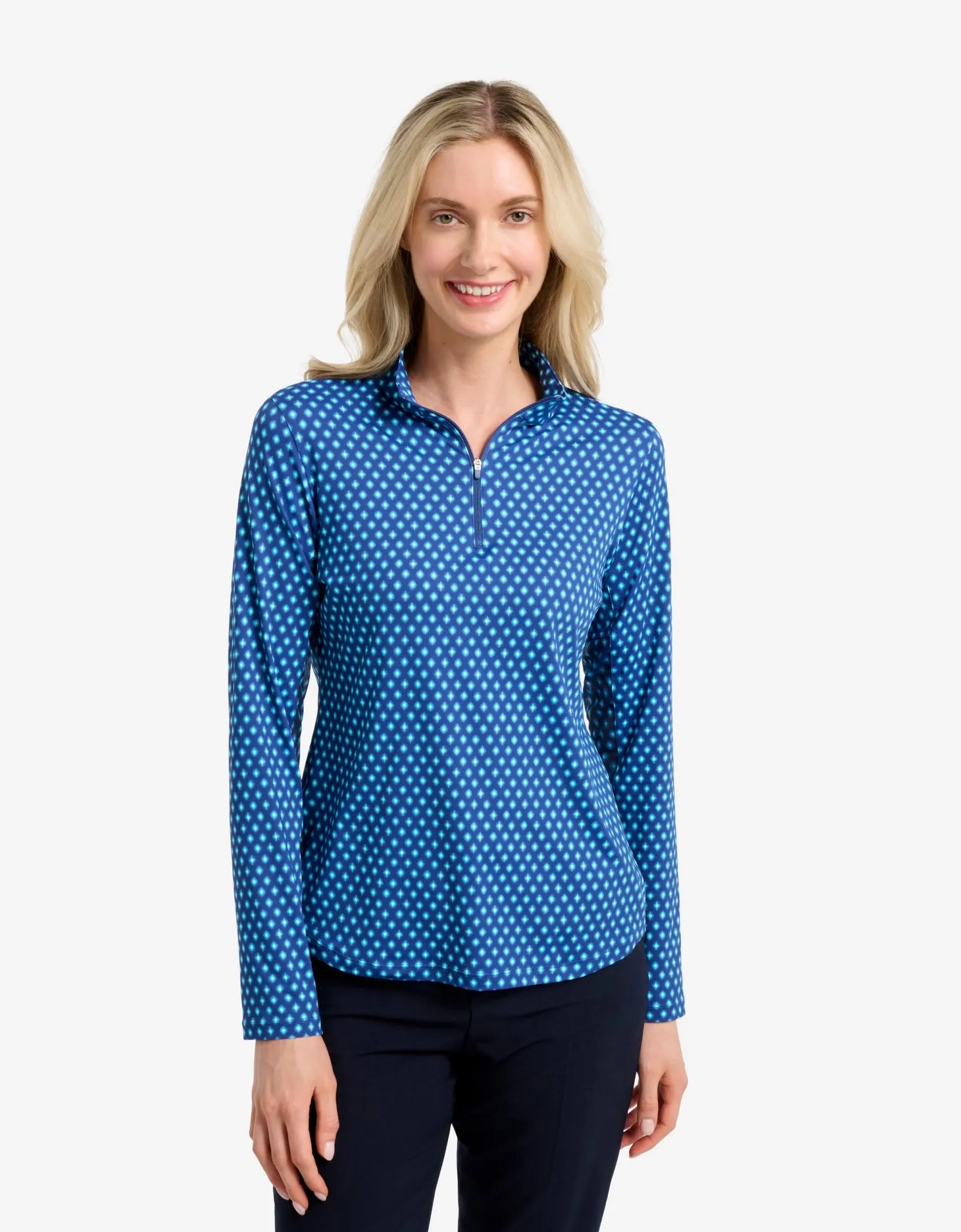 Long Sleeve Printed Quarter Zip Top UPF 50+ sold by Solbari product image thumbnail 4