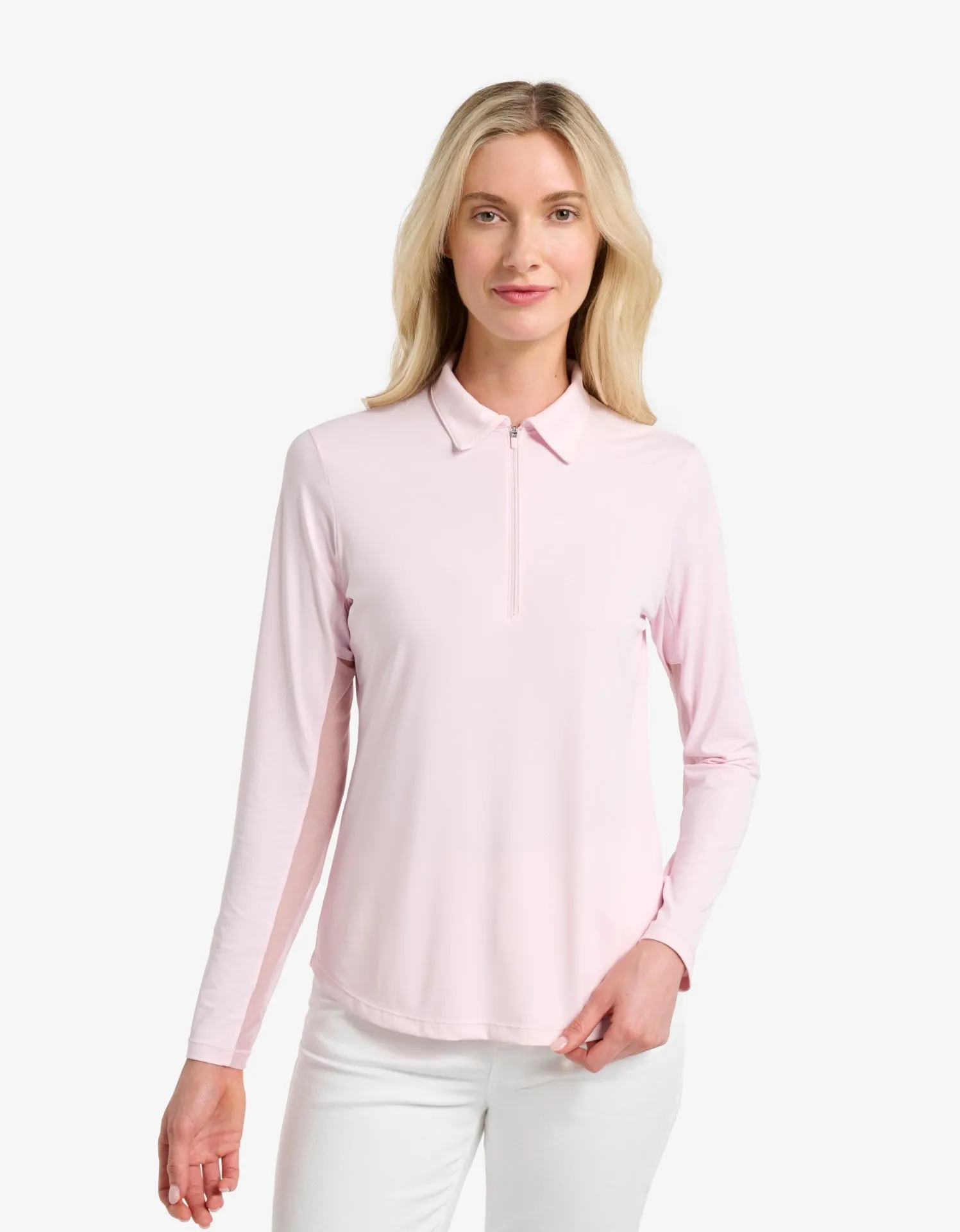 Long Sleeve Zip Polo Shirt UPF 50+ sold by Solbari