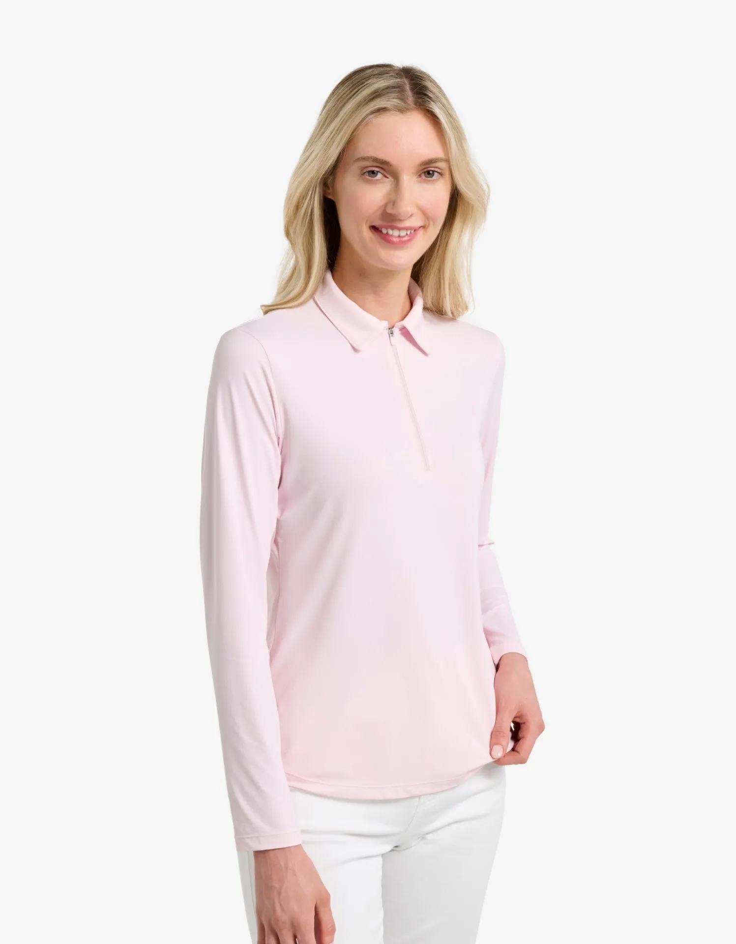 Long Sleeve Zip Polo Shirt UPF 50+ sold by Solbari product image thumbnail 4