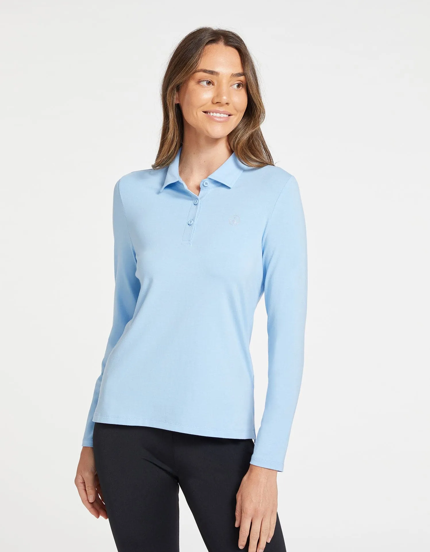 Long Sleeve Polo Shirt UPF 50+ sold by Solbari product image thumbnail 3