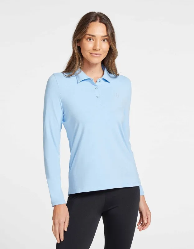 Long Sleeve Polo Shirt UPF 50+ made by Solbari