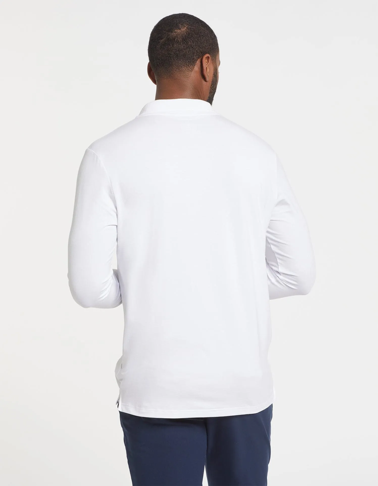 Long Sleeve Rib Collar Polo Shirt UPF 50+ Sensitive Collection sold by Solbari product image thumbnail 5