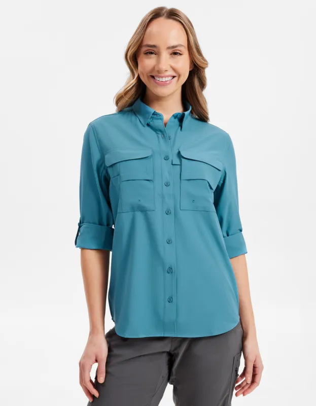 Hiking Shirt Women UPF 50+ Dry Lite sold by Solbari