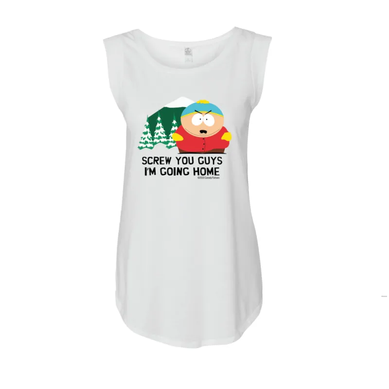 South Park Cartman Screw You Guys Women's Cap Sleeve T-Shirt made by South Park Shop
