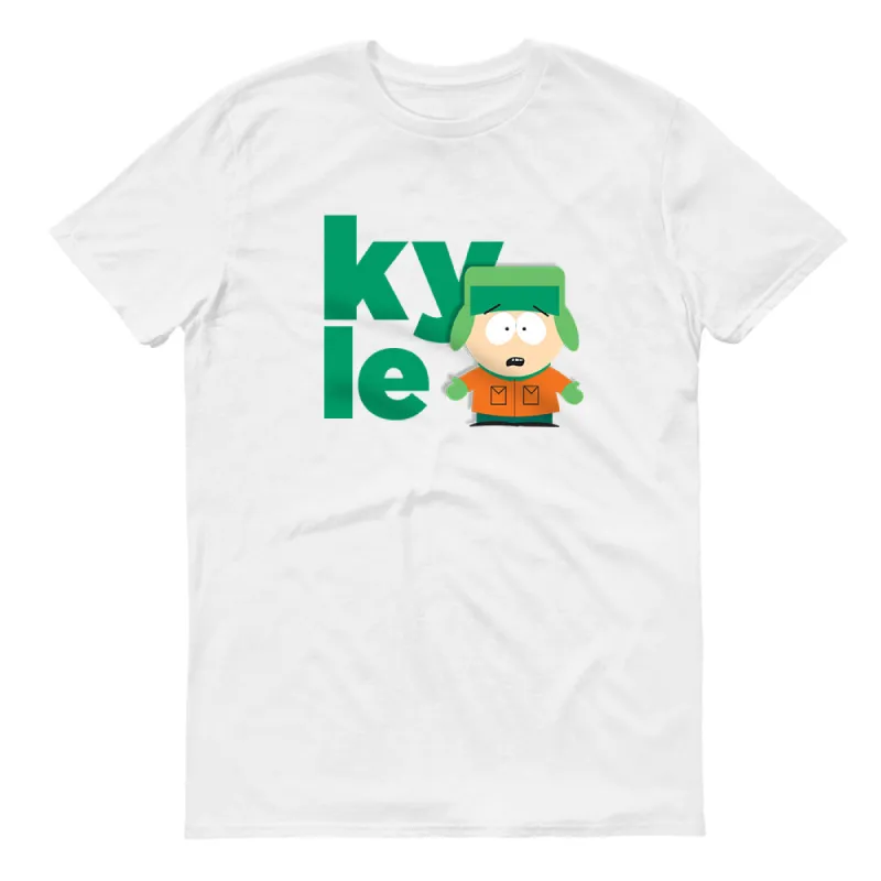 South Park Kyle Name Adult Short Sleeve T-Shirt sold by South Park Shop