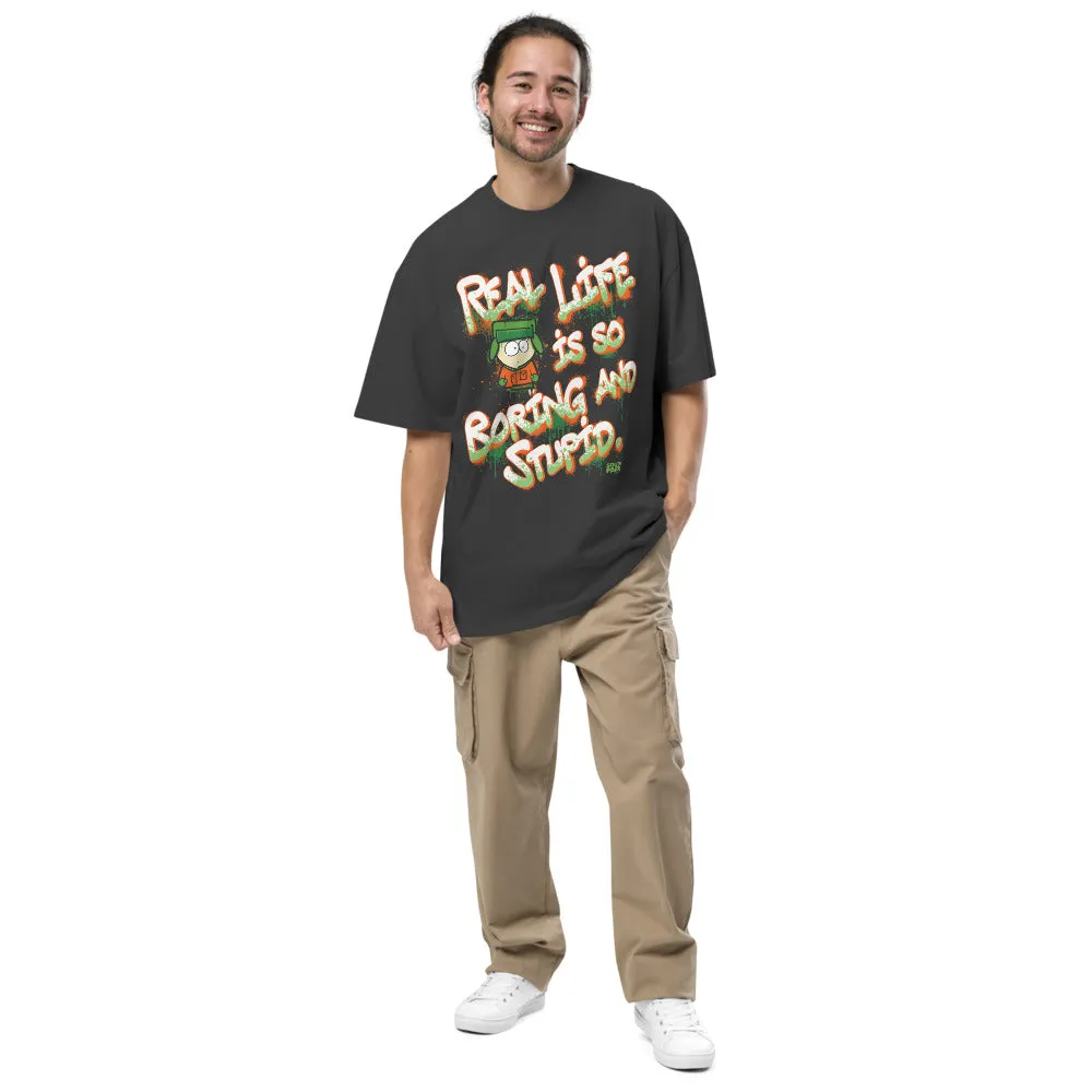 South Park Kyle Real Life Graffiti Oversized T-Shirt sold by South Park Shop product image thumbnail 3