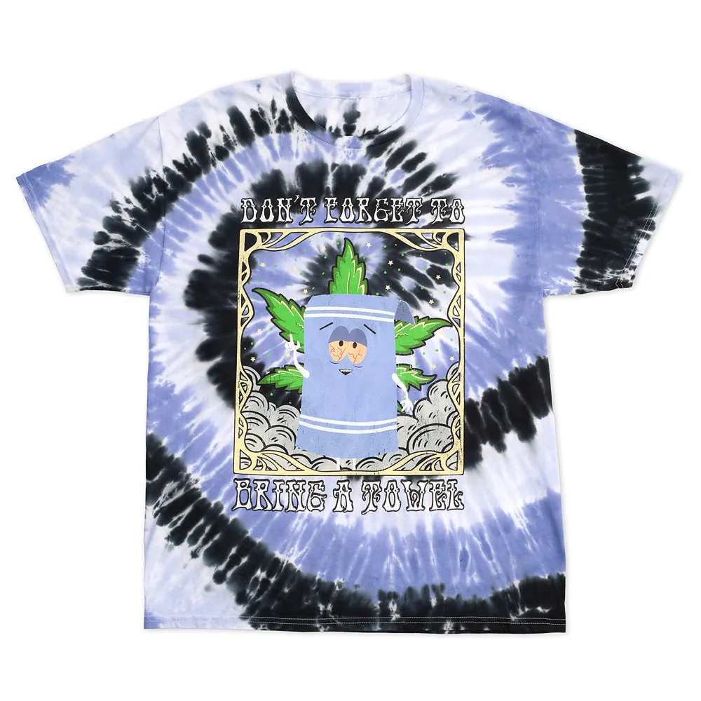 South Park Towelie Don't Forget to Bring a Towel Tie-Dye T-Shirt sold by South Park Shop