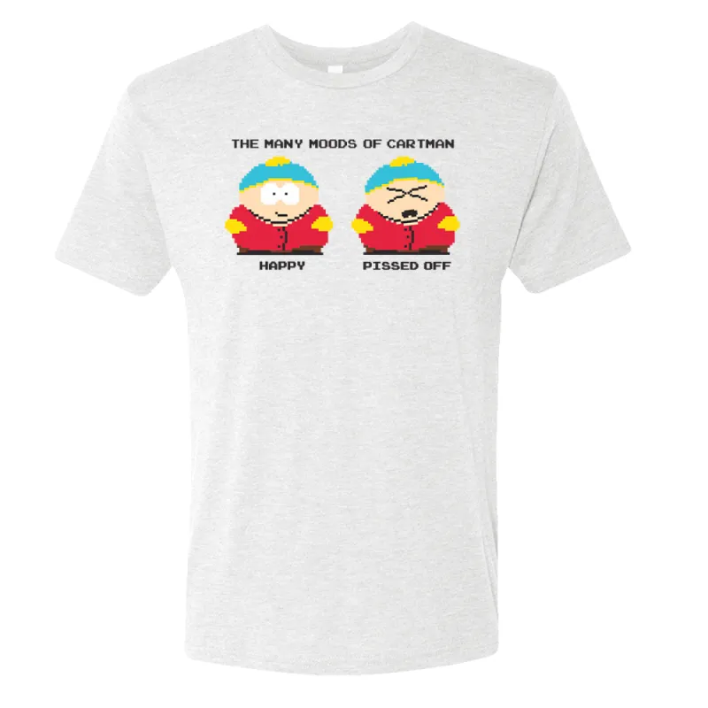 South Park Many Moods of Cartman Men's Tri-Blend T-Shirt sold by South Park Shop