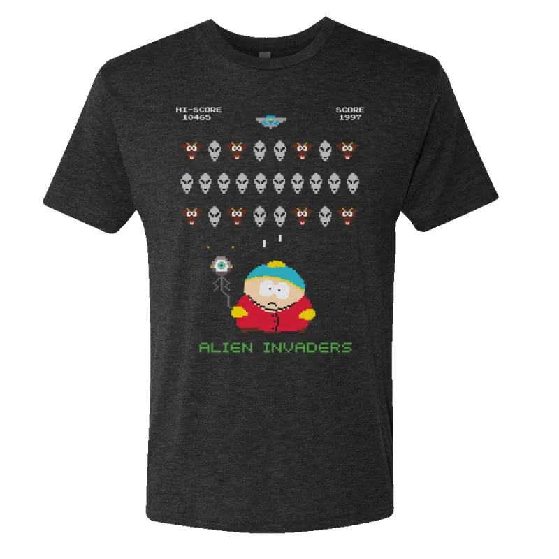 South Park Alien Invaders Men's Tri-Blend T-Shirt sold by South Park Shop