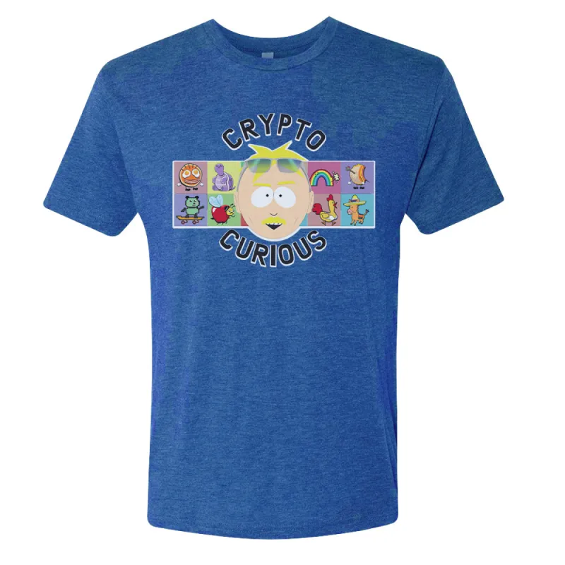 South Park Butters Crypto Curious Men's Tri-Blend T-Shirt sold by South Park Shop