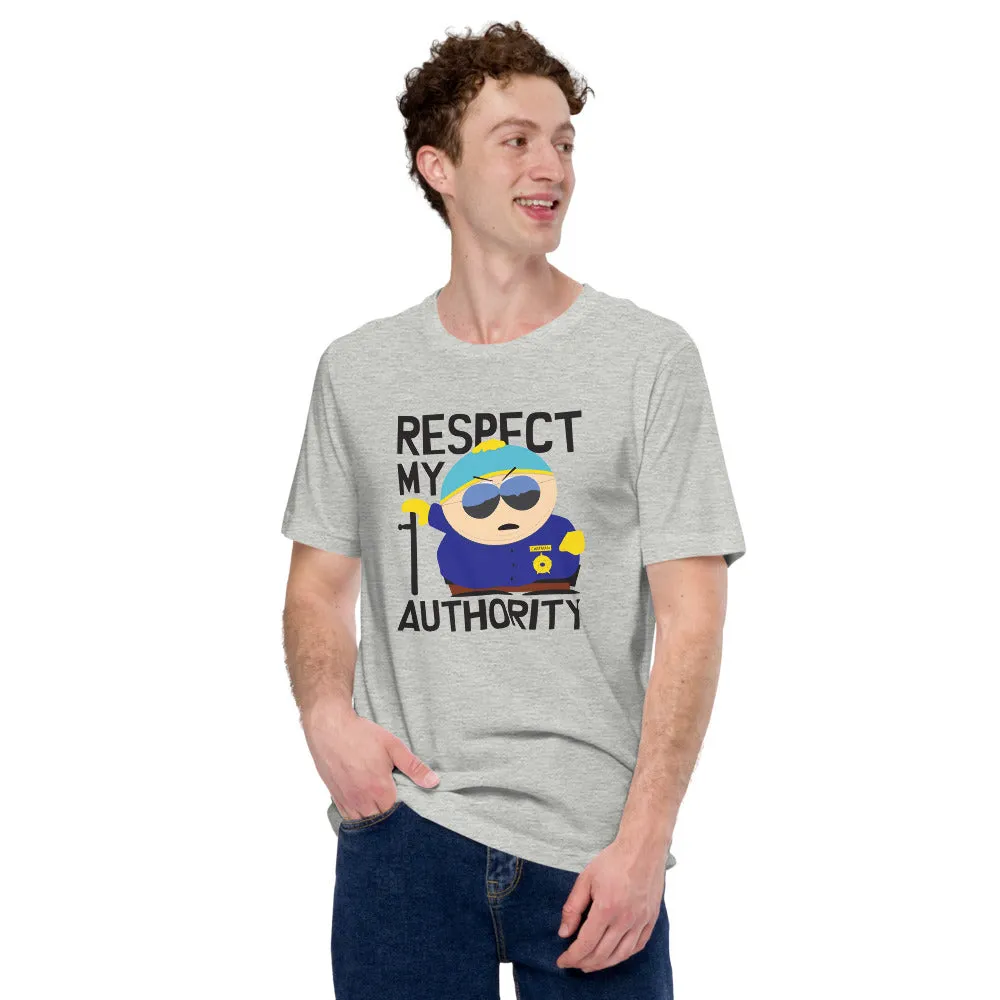 South Park Cartman Respect My Authority Unisex T-Shirt sold by South Park Shop product image thumbnail 3