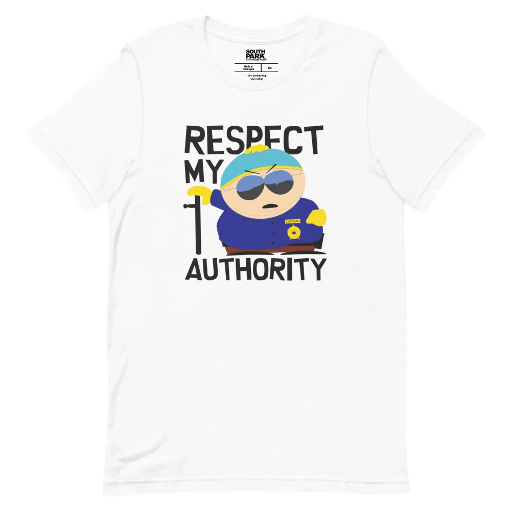 South Park Cartman Respect My Authority Unisex T-Shirt sold by South Park Shop product image thumbnail 5