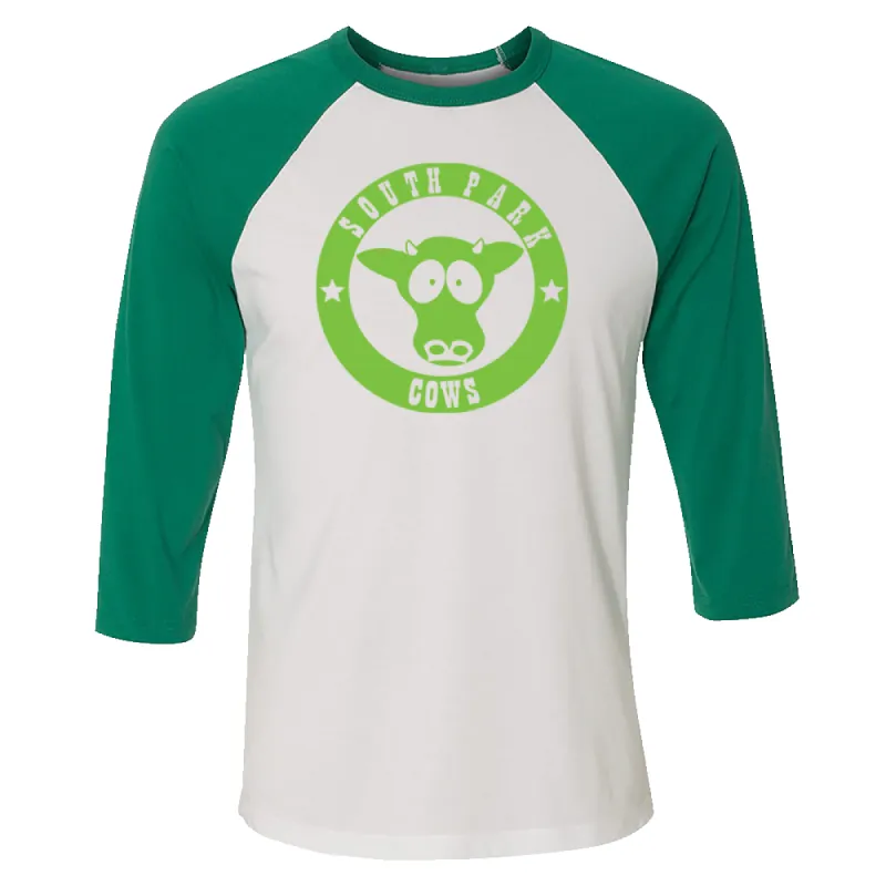 South Park Elementary Cows 3/4 Sleeve Baseball T-Shirt sold by South Park Shop