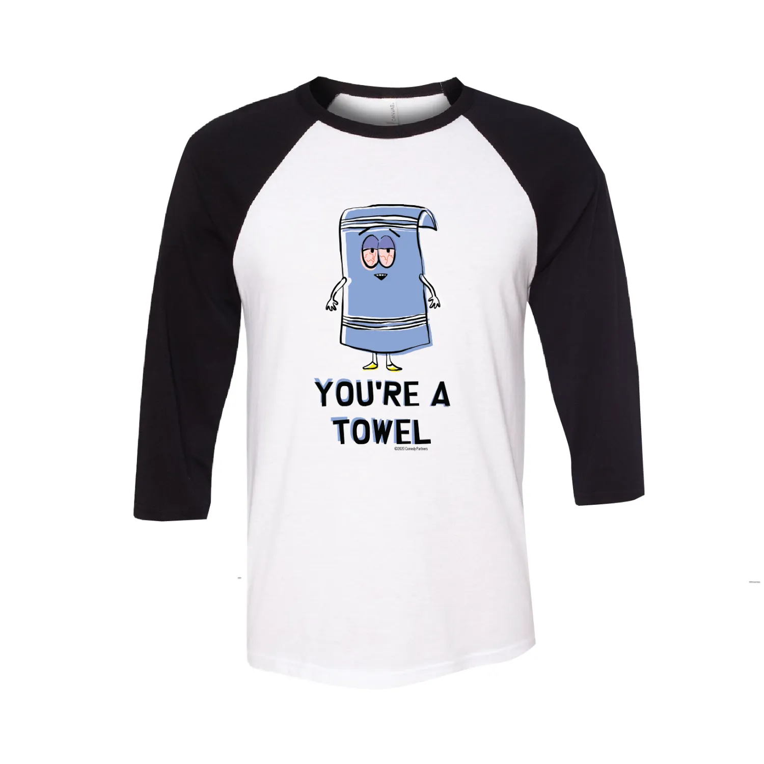 South Park Towelie You're a Towel Raglan Baseball T-Shirt sold by South Park Shop