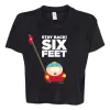 South Park Cartman Stay Back Women's Jersey Crop T-Shirt sold by South Park Shop