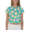 South Park Butters Faces Women's All-Over Print Crop T-Shirt sold by South Park Shop