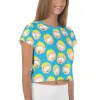 South Park Butters Faces Women's All-Over Print Crop T-Shirt sold by South Park Shop
