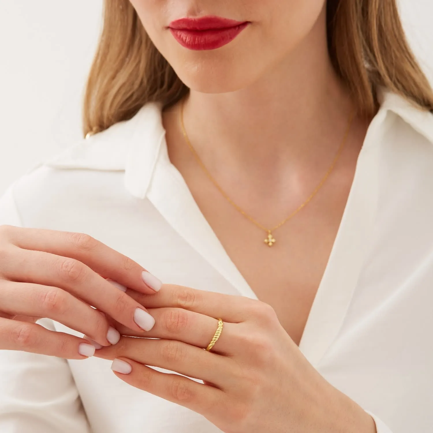 Twisted Screw Spring Sterling Silver Ring sold by Spero London product image thumbnail 3