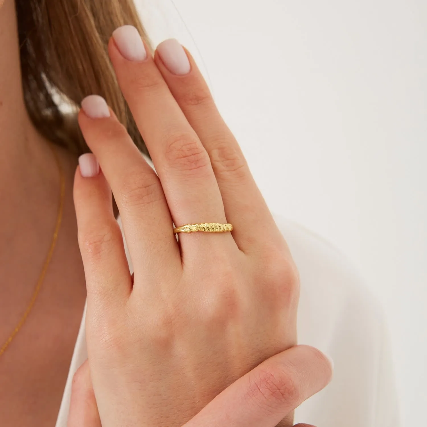 Twisted Screw Spring Sterling Silver Ring sold by Spero London product image thumbnail 2