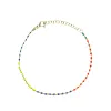 Sterling Silver Enamel Mine Beaded Colourful Rainbow Bracelet sold by Spero London