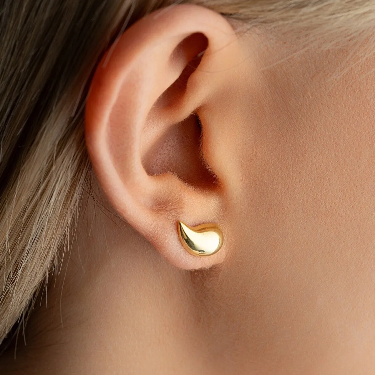 Pear Teardrop Earrings in Sterling Silver sold by Spero London product image thumbnail 2