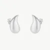 Pear Teardrop Earrings in Sterling Silver sold by Spero London