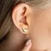 Pear Teardrop Earrings in Sterling Silver sold by Spero London