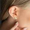 Pear Teardrop Earrings in Sterling Silver sold by Spero London