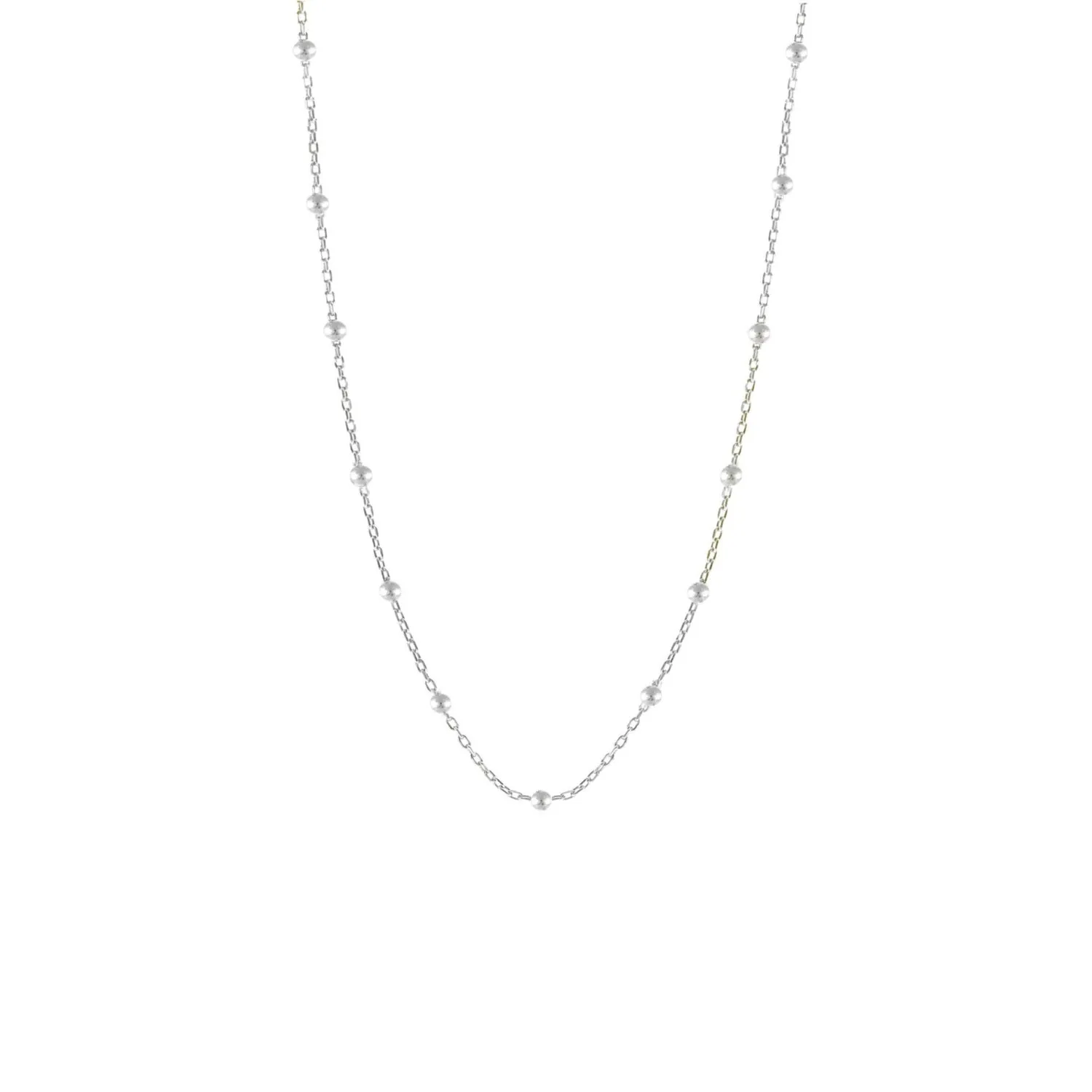Bead Chain Sterling Silver Satellite Necklace sold by Spero London product image thumbnail 5