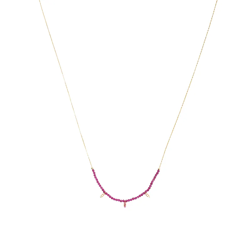 Sterling Silver Gold Plated Tourmaline Necklace sold by Spero London
