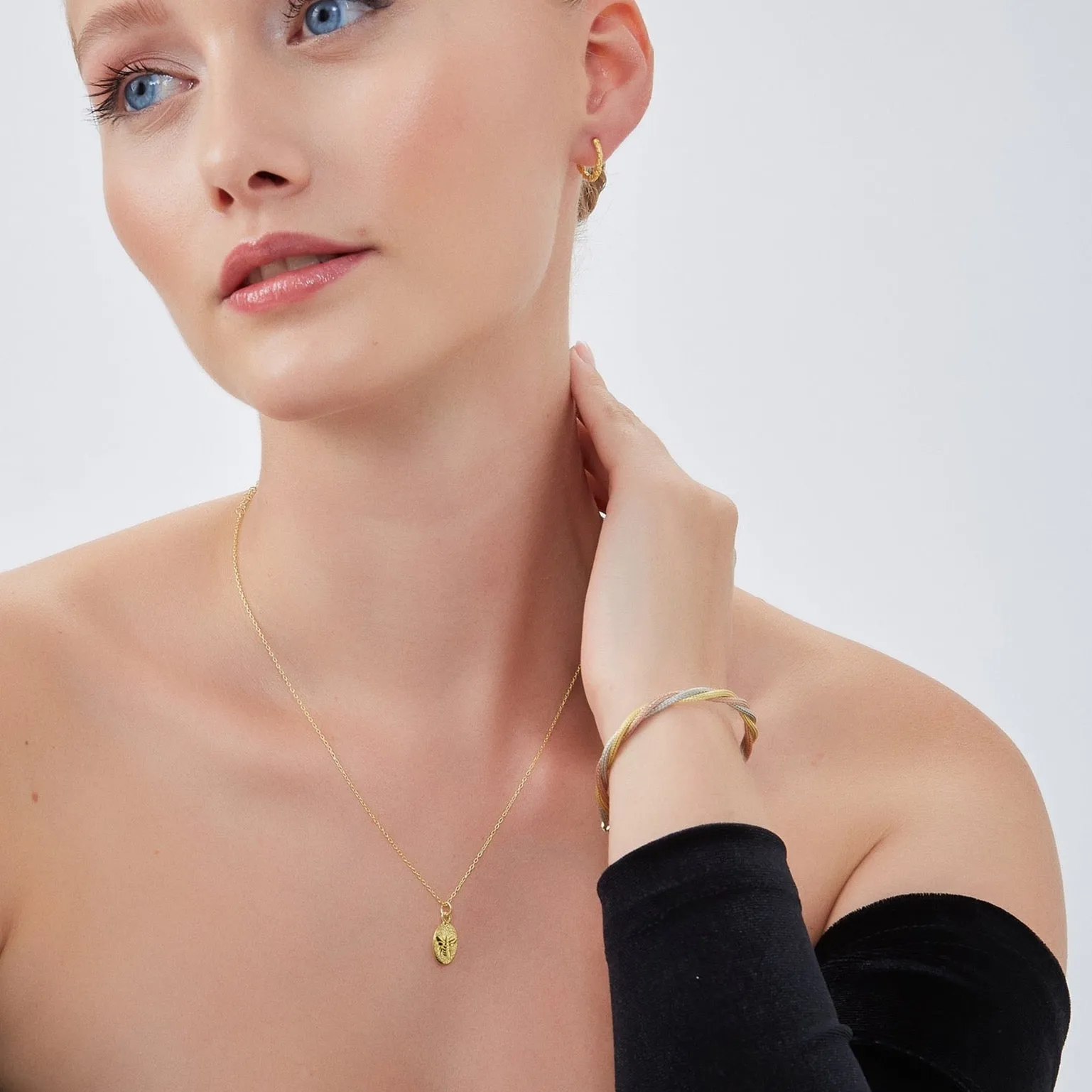 Twisted Rope 3 Color Gold Rose Gold Sterling Silver Handcrafted Bracelet sold by Spero London product image thumbnail 4