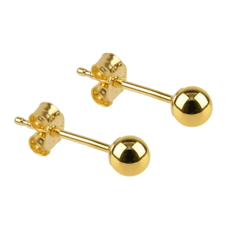 Sterling Silver Ball Sphere Stud Earring sold by Spero London
