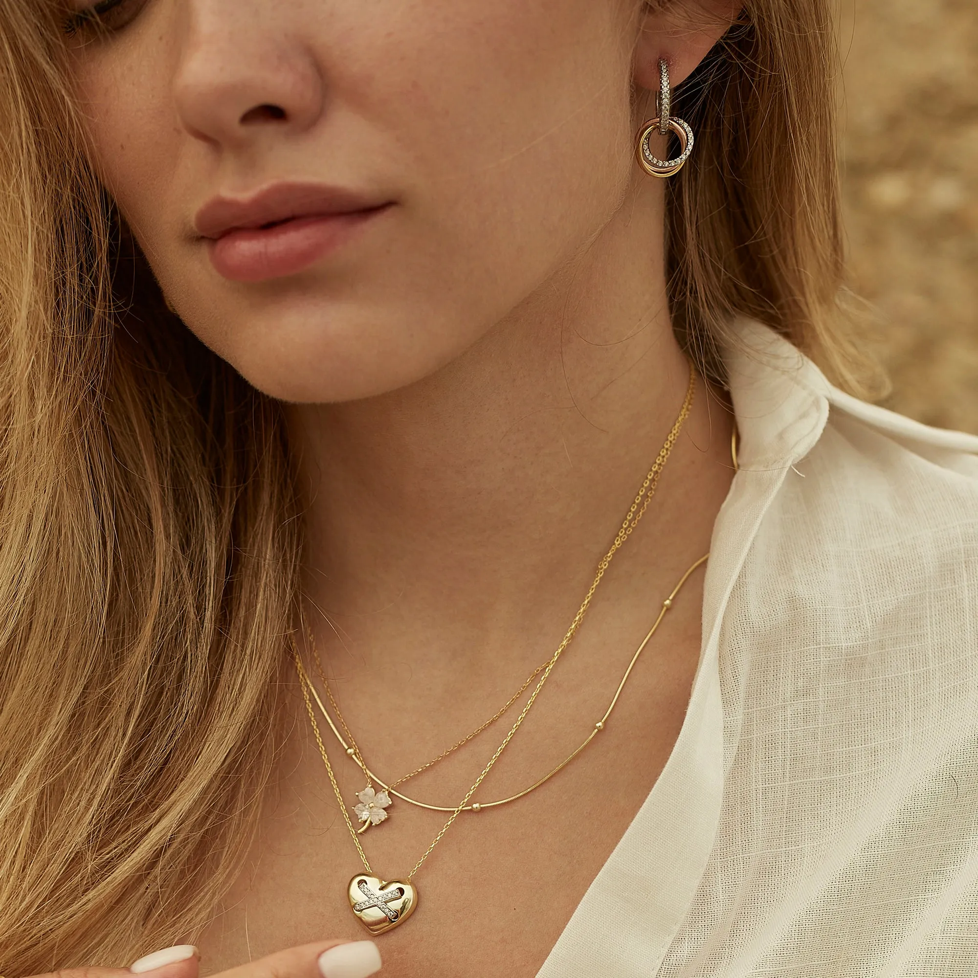 Italian Fine Beaded Chain Sterling Silver Satellite Necklace sold by Spero London product image thumbnail 2