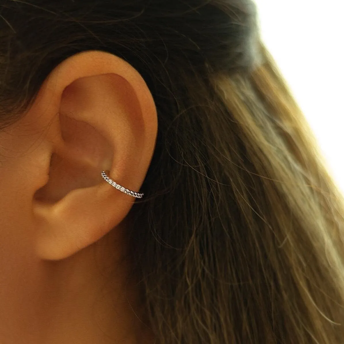 Cubic Zirconia Sterling Silver Ear Cuffs No Piercing - Pair sold by Spero London product image thumbnail 2