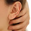 Cubic Zirconia Sterling Silver Ear Cuffs No Piercing - Pair sold by Spero London