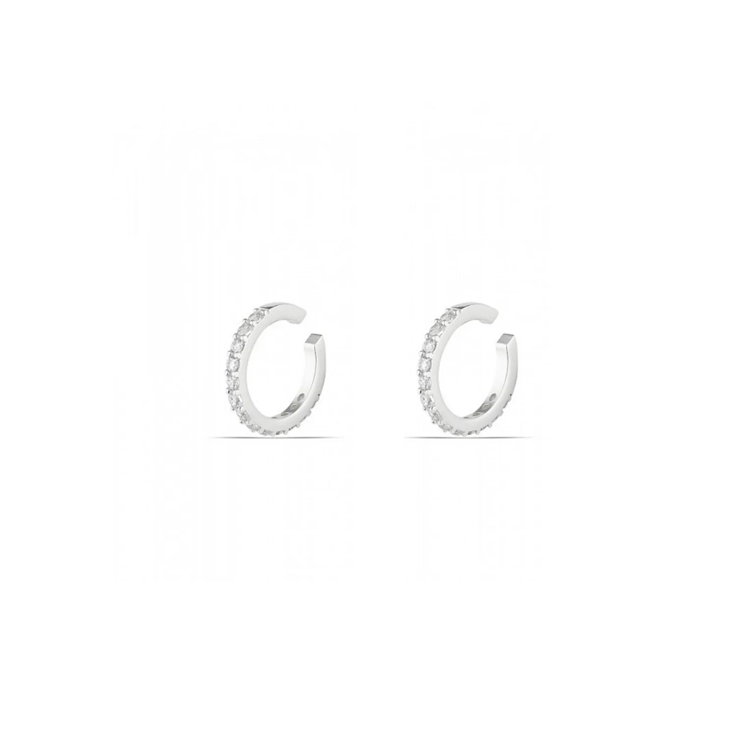 Cubic Zirconia Sterling Silver Ear Cuffs No Piercing - Pair sold by Spero London
