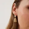 Soft Green High Quality Sterling Silver Drop Earrings sold by Spero London