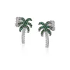 Palm Tree Sterling Silver Stud Earrings sold by Spero London