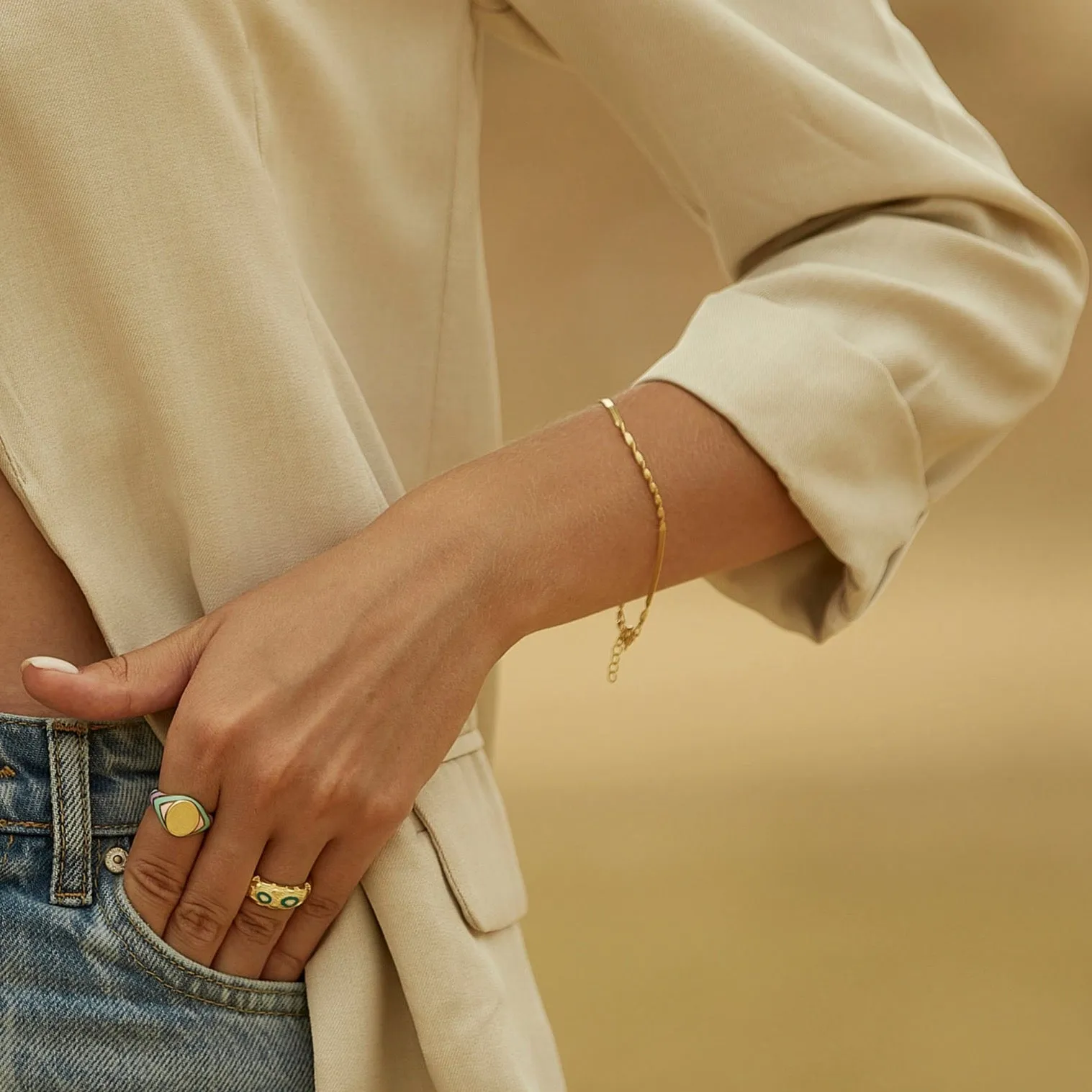 Semi Singapore Sterling Silver Bracelet sold by Spero London product image thumbnail 2